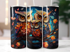 Cute Owls Tumbler Wrap - CraftNest