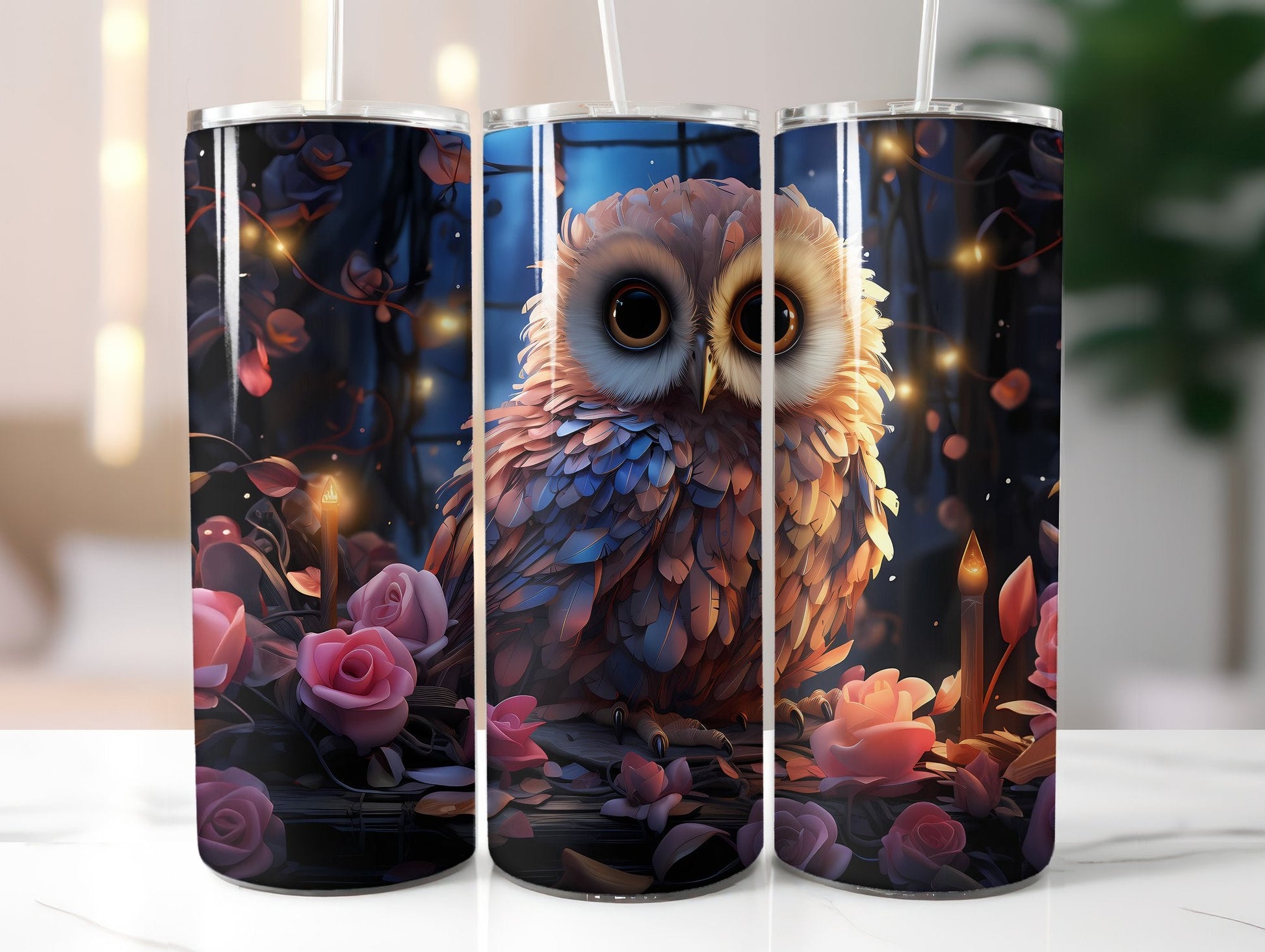 Cute Owls Tumbler Wrap - CraftNest