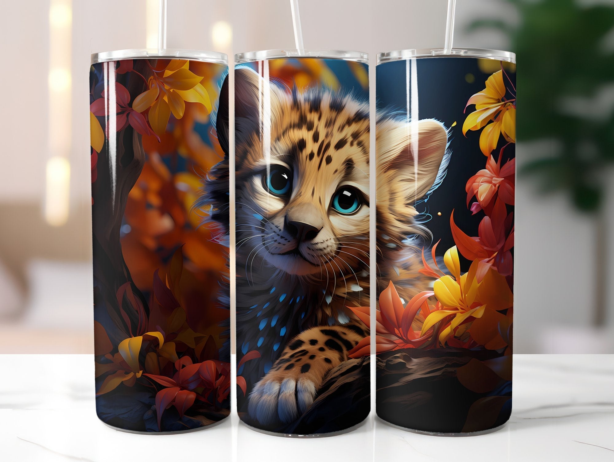 Cute Safari Tumbler Wrap - CraftNest
