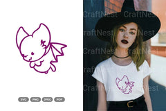Cute and Kawaii Bat Clipart Bundle - CraftNest - Digital Crafting and Art