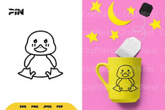 Cute and Kawaii Duck SVG Bundle - CraftNest - Digital Crafting and Art