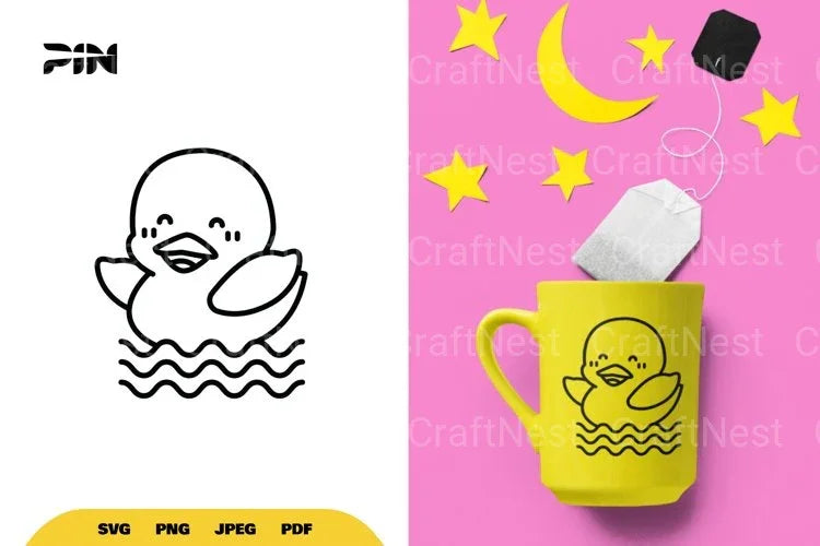 Cute and Kawaii Duck SVG Bundle - CraftNest - Digital Crafting and Art