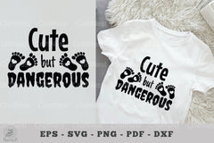 Cute but Dangerous Baby Quotes Clipart Bundle - CraftNest - Digital Crafting and Art