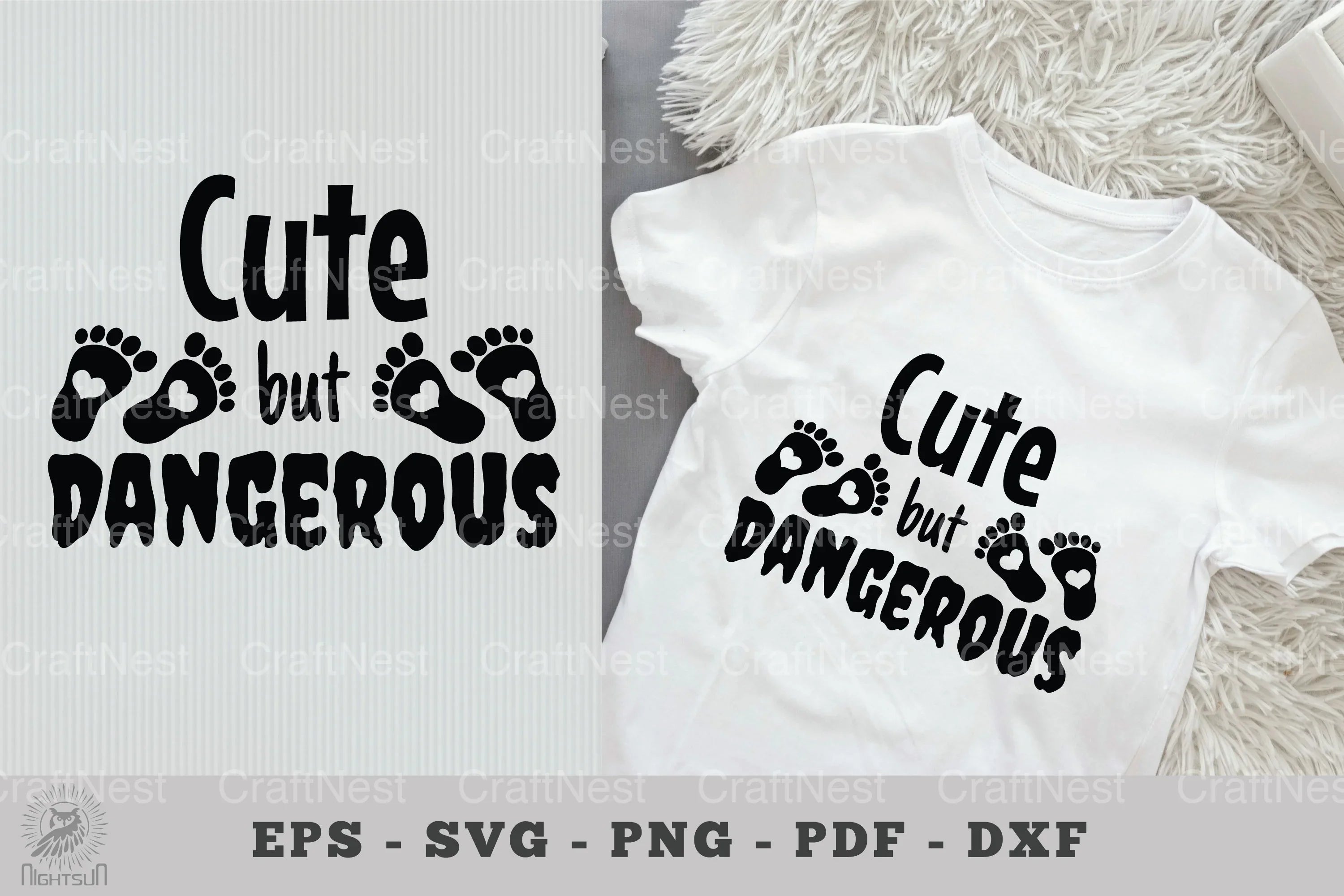 Cute but Dangerous Baby Quotes Clipart Bundle - CraftNest - Digital Crafting and Art