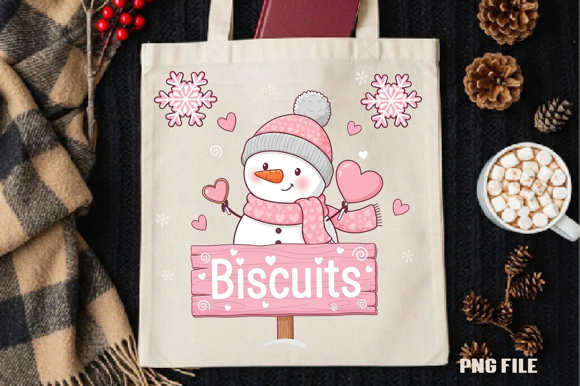 Cute Snowman Biscuits Clipart Bundle - CraftNest - Digital Crafting and Art