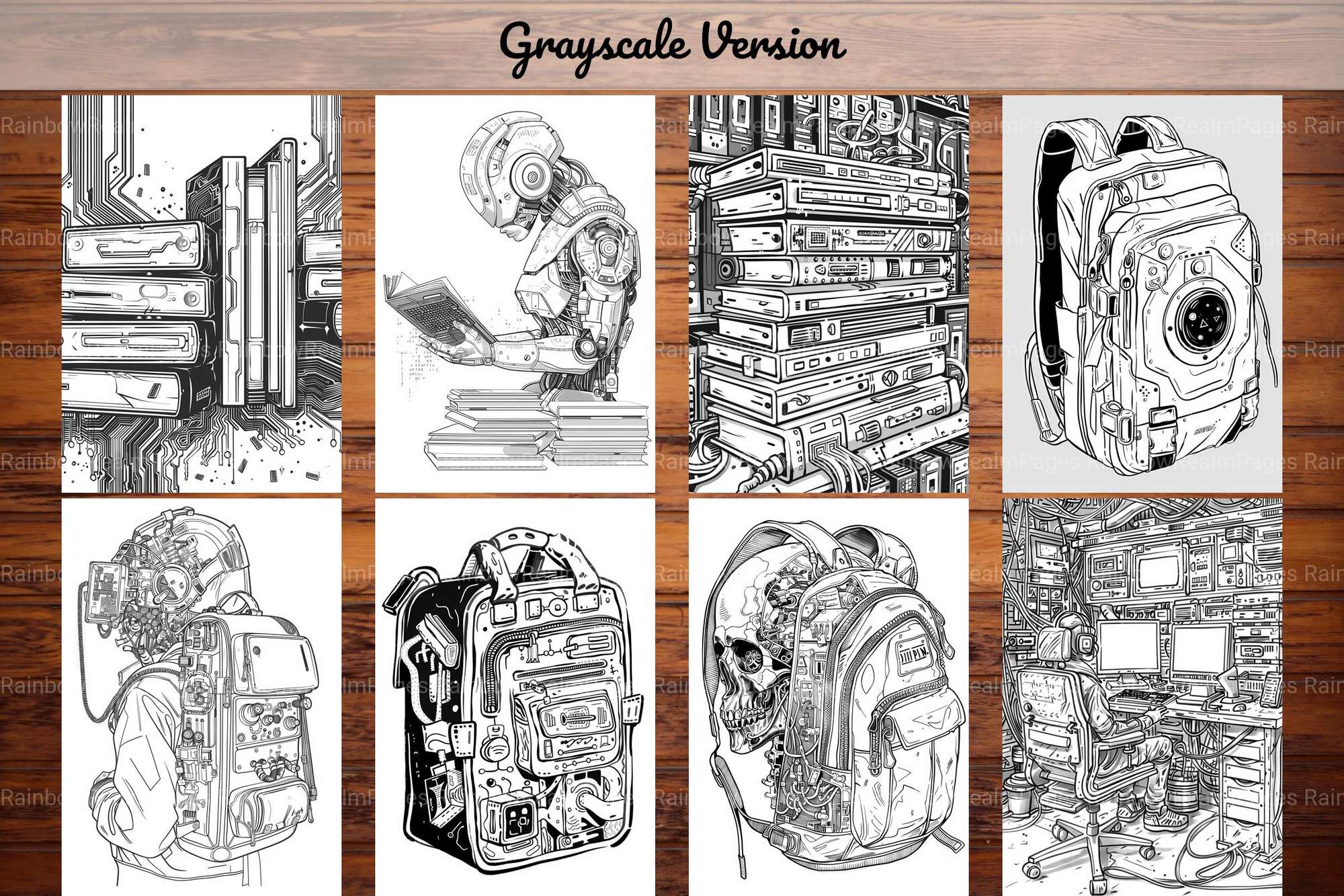 Cyberpunk Back To School Coloring Books - CraftNest - Digital Crafting and Art