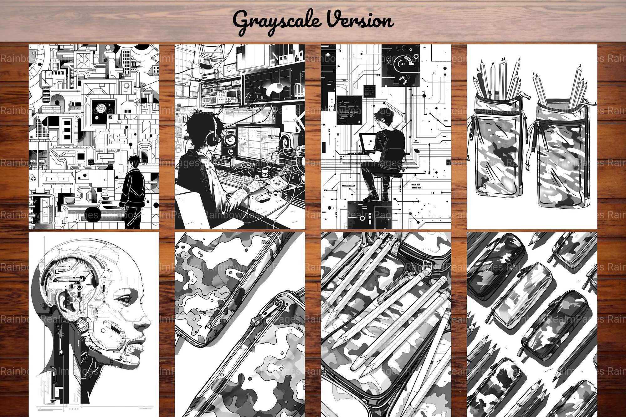 Cyberpunk Back To School Coloring Books - CraftNest - Digital Crafting and Art