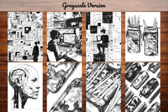 Cyberpunk Back To School Coloring Books - CraftNest - Digital Crafting and Art