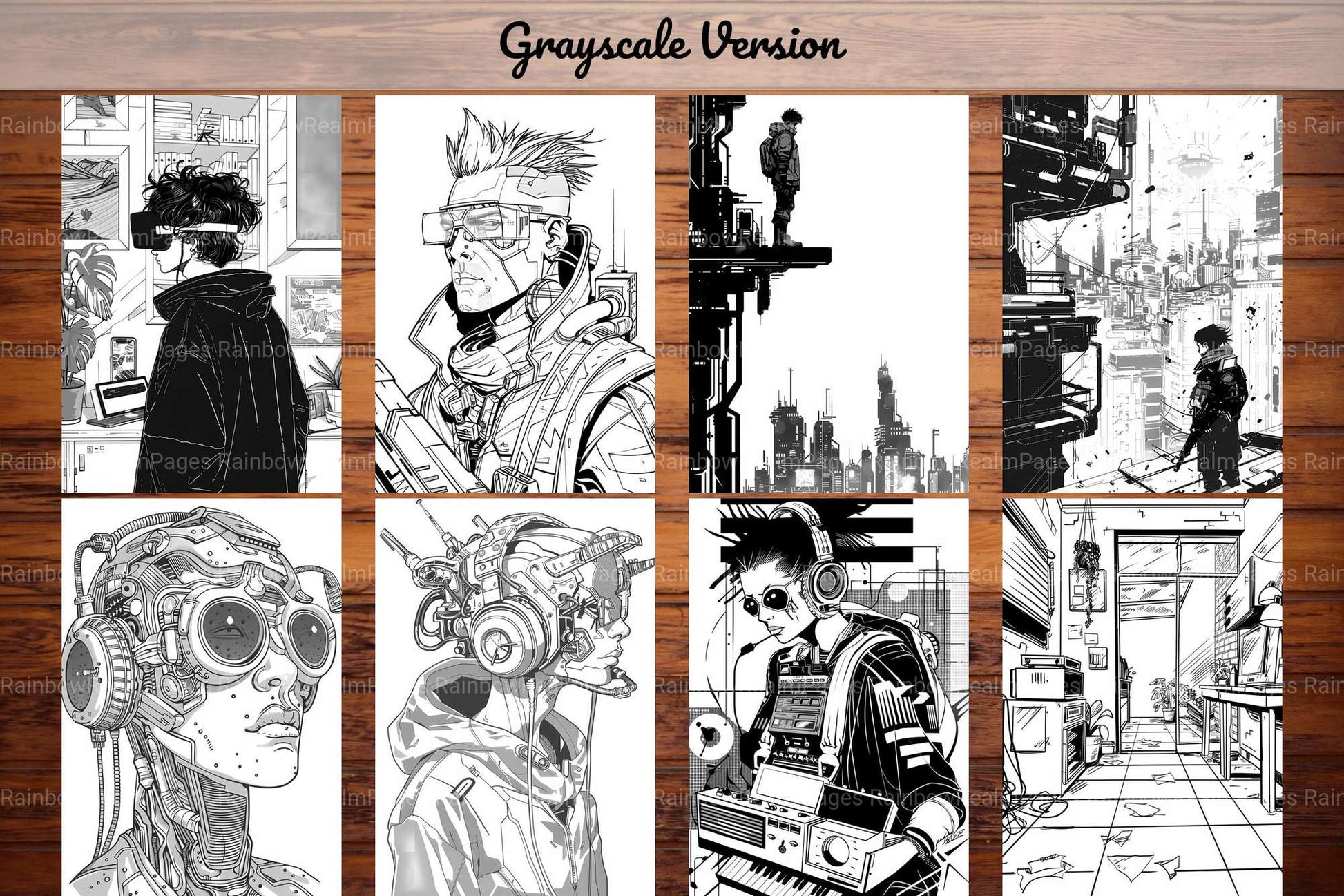 Cyberpunk Back To School Coloring Books - CraftNest - Digital Crafting and Art