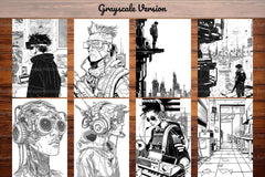 Cyberpunk Back To School Coloring Books - CraftNest - Digital Crafting and Art