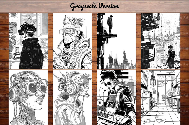 Cyberpunk Back To School Coloring Books - CraftNest - Digital Crafting and Art