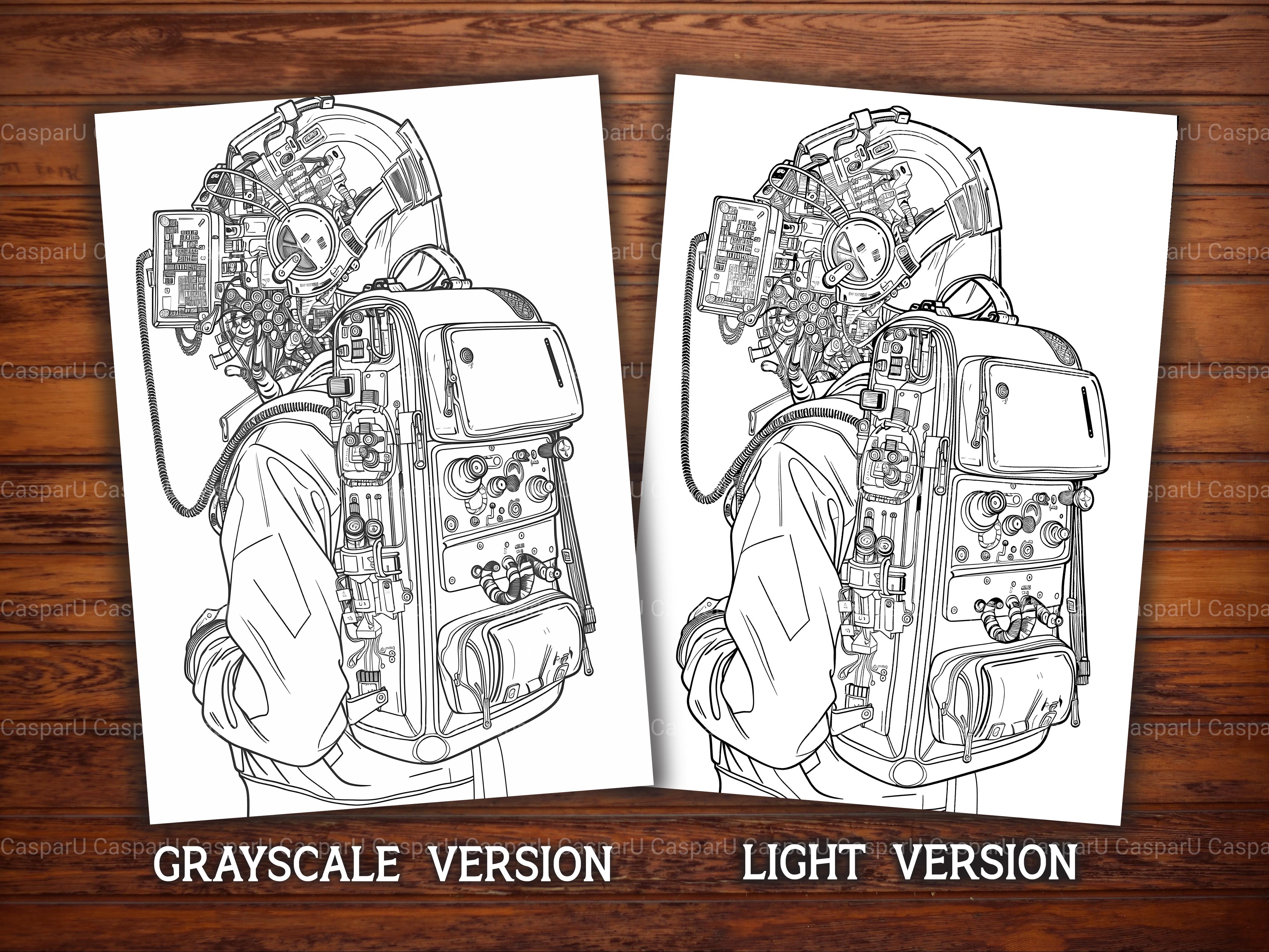 Cyberpunk Back To School Coloring Books - CraftNest - Digital Crafting and Art