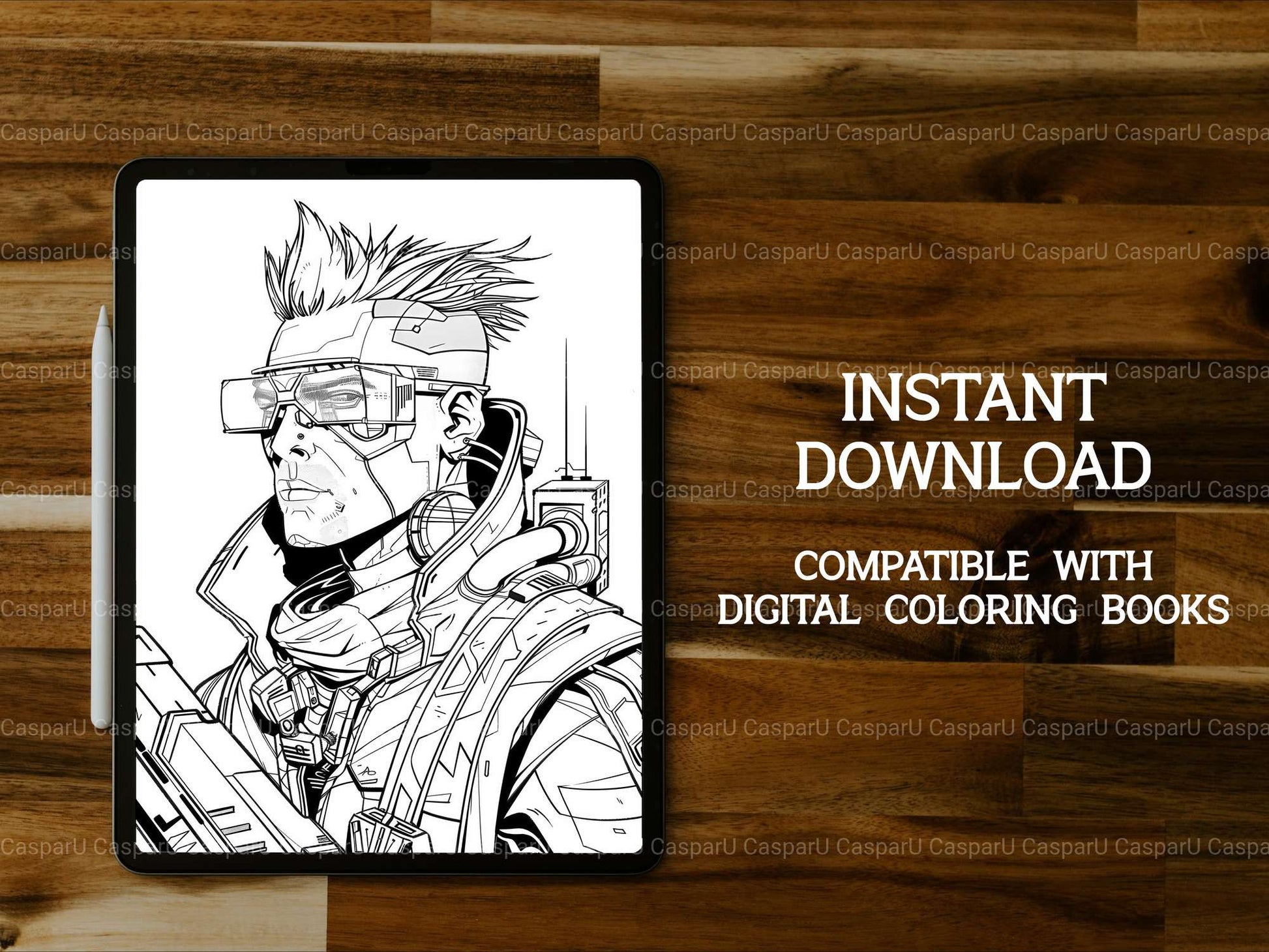 Cyberpunk Back To School Coloring Books - CraftNest - Digital Crafting and Art
