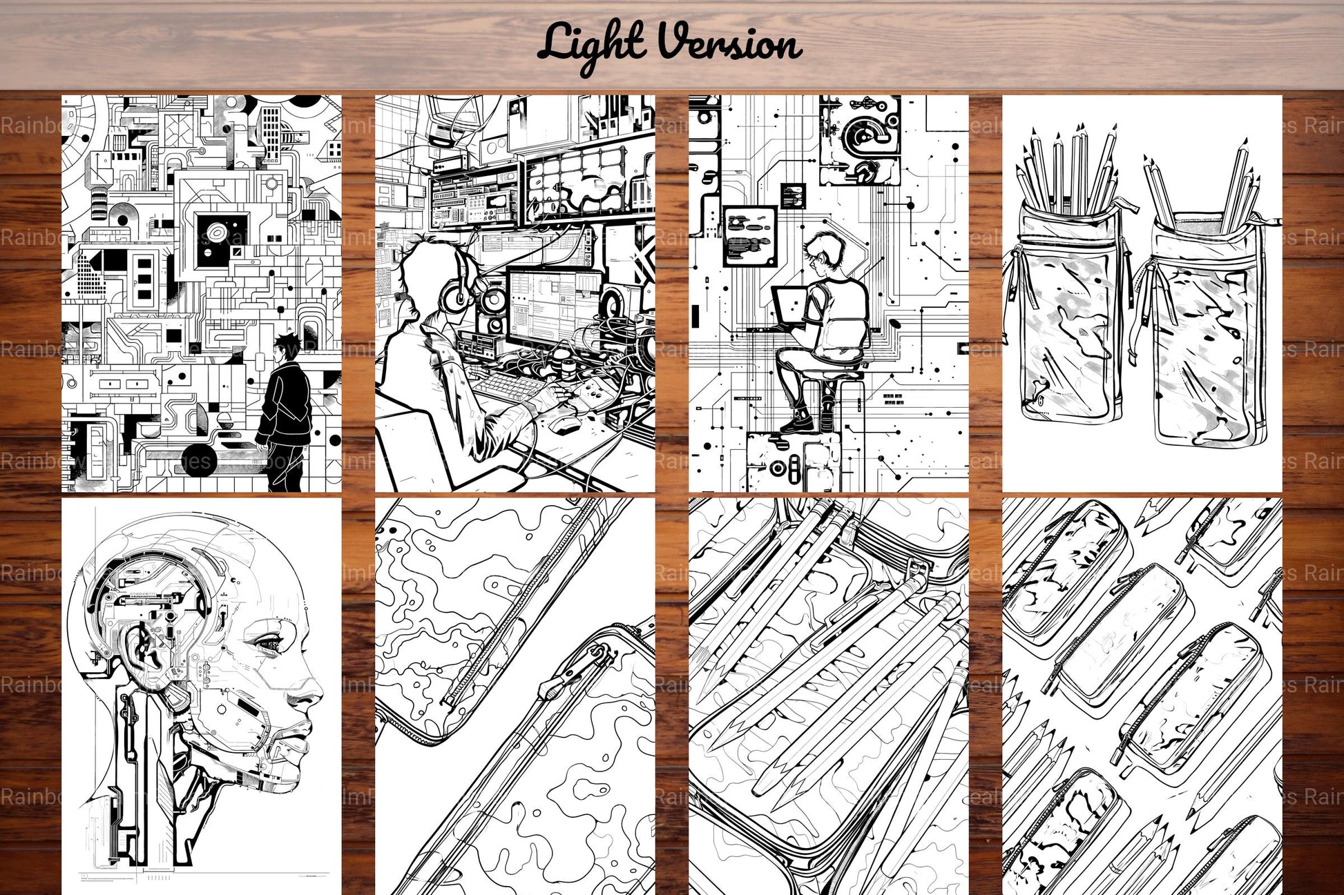 Cyberpunk Back To School Coloring Books - CraftNest - Digital Crafting and Art