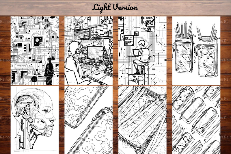 Cyberpunk Back To School Coloring Books - CraftNest - Digital Crafting and Art