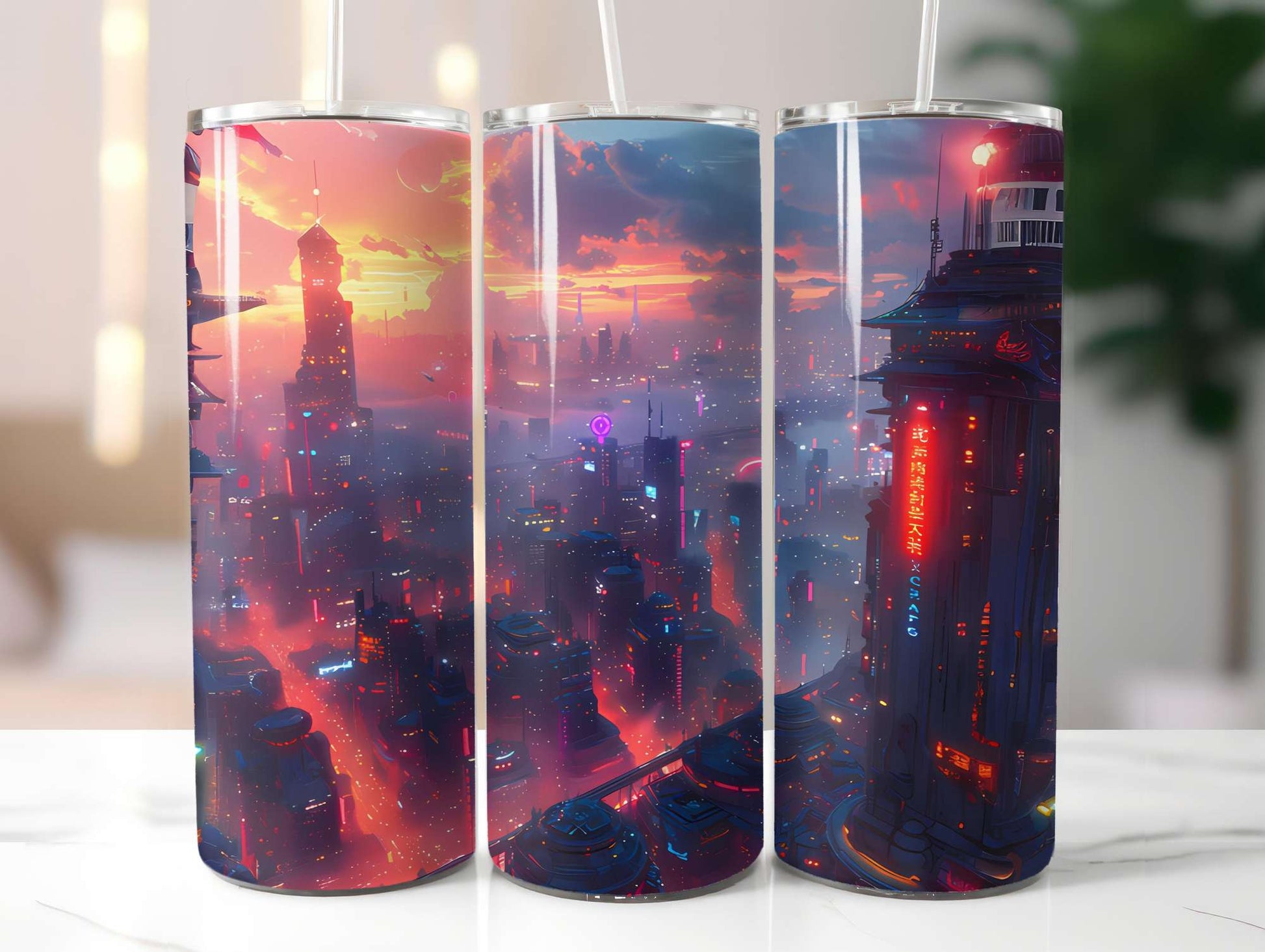 Cyberpunk Summer 1 Tumbler Wrap - CraftNest - Digital Crafting and Art