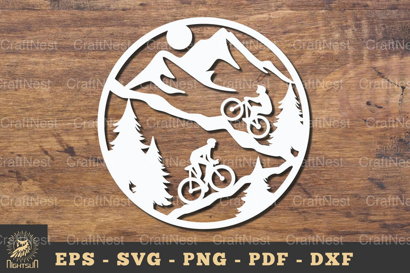 Forest Cycling Papercut SVG Bundle - CraftNest - Digital Crafting and Art
