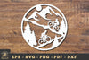 Forest Cycling Papercut SVG Bundle