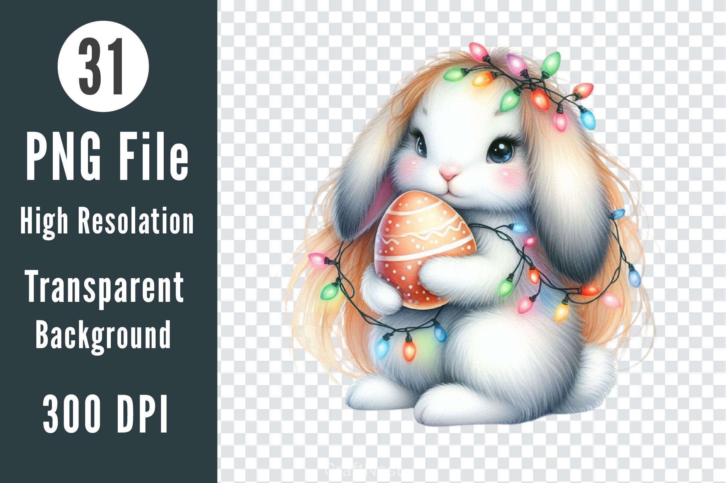 Easter Bunny Clipart Bundle 20