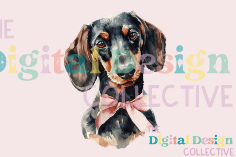 Dachshund Coquette Bow Dog Accessory Clipart Bundle - CraftNest - Digital Crafting and Art