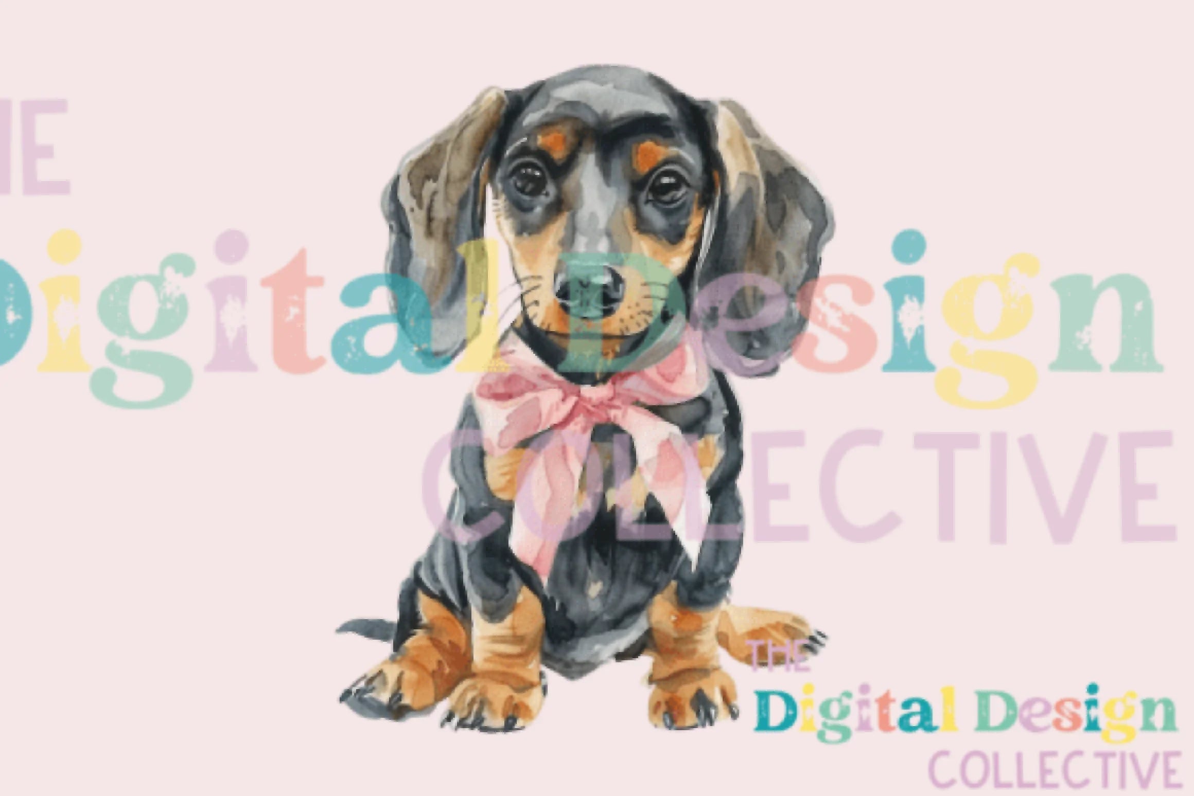 Dachshund Coquette Bow Design - CraftNest - Digital Crafting and Art