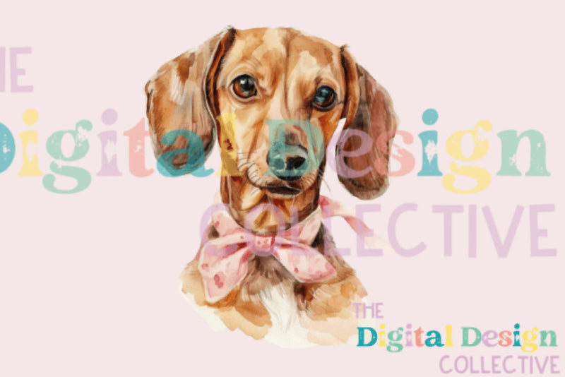 Dachshund Coquette Bow Dog Accessory Clipart Bundle - CraftNest - Digital Crafting and Art