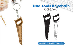 Dad Tools Keyring Lasercut SVG Bundle - CraftNest - Digital Crafting and Art