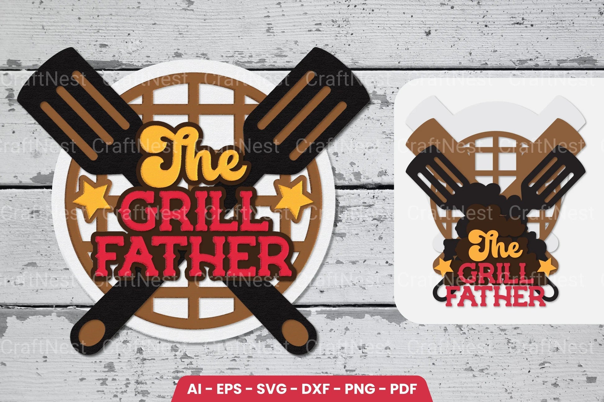 Dad's BBQ Laser Cut SVG Bundle - CraftNest - Digital Crafting and Art