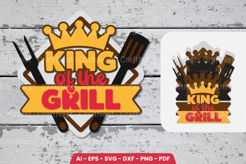Dad's BBQ Lasercut SVG Bundle - CraftNest - Digital Crafting and Art