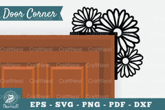 Daisy Flower Door Corner Clipart Bundle - CraftNest - Digital Crafting and Art