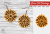 Daisy Flower Laser Cut Earrings SVG Bundle