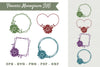 Daisy Flower Monogram Clipart Bundle