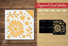 Daisy Flower Papercut Card Holder Clipart Bundle