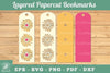 Daisy Flowers Layered Papercut Bookmark Clipart Bundle