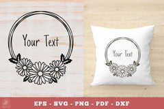 Vintage Daisy Flowers Monogram Clipart Bundle - CraftNest - Digital Crafting and Art