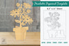 Daisy Flowers Printable Cut Template Bundle