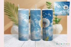 Dandelion Flowers Tumbler Wrap Bundle - CraftNest - Digital Crafting and Art