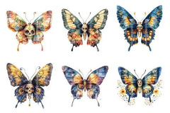 Day of the Dead Sugar Skull Butterfly Clipart Bundle - CraftNest - Digital Crafting and Art