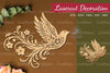 Decorative Bird Lasercut Decoration Clipart Bundle