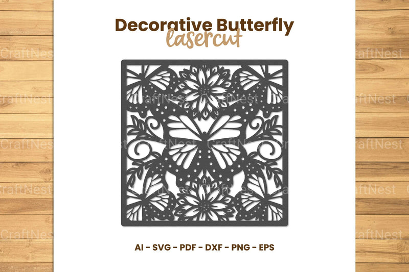 Decorative Butterfly Lasercut SVG Bundle - CraftNest - Digital Crafting and Art