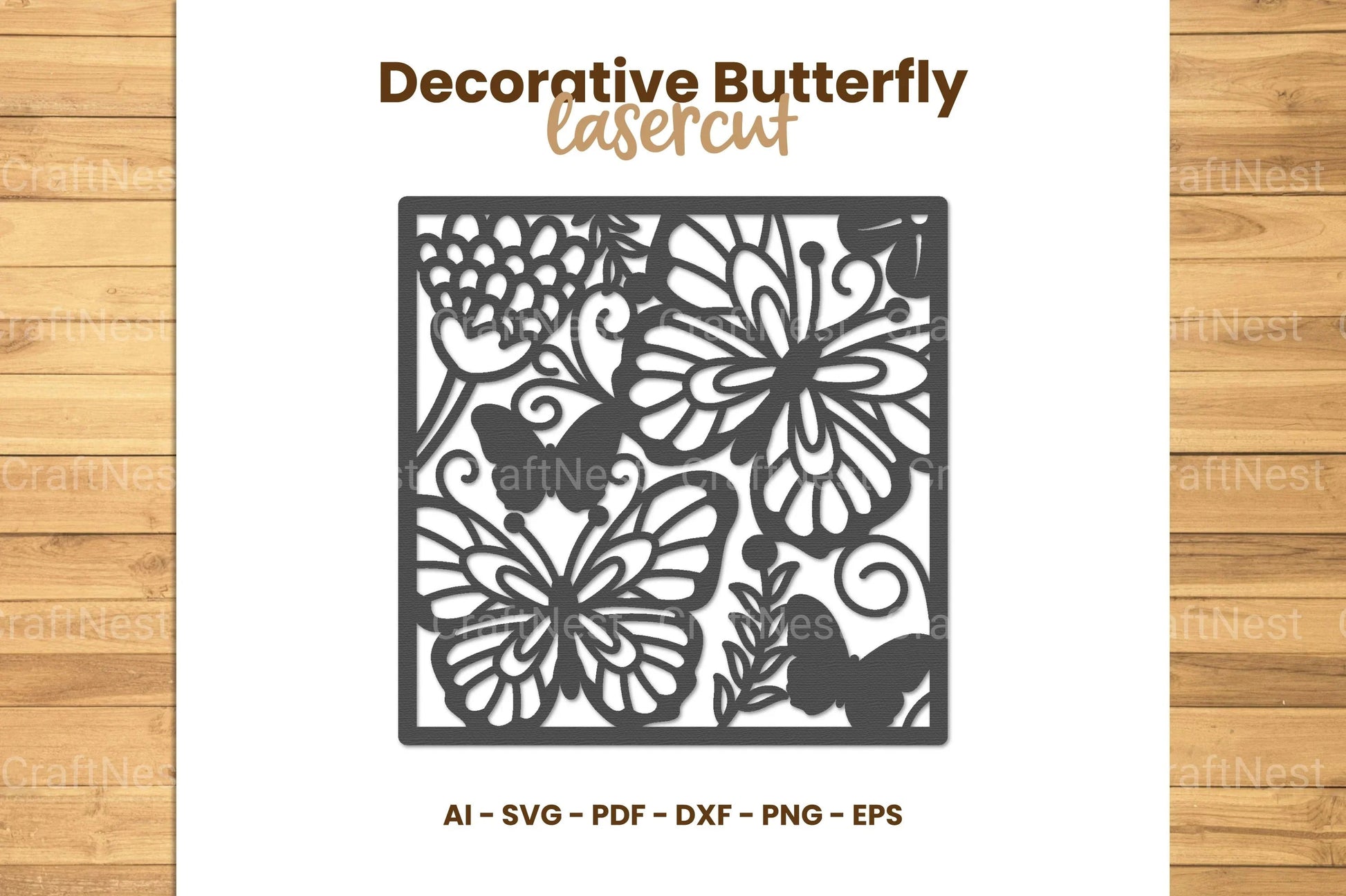Decorative Butterfly Lasercut SVG Bundle - CraftNest - Digital Crafting and Art