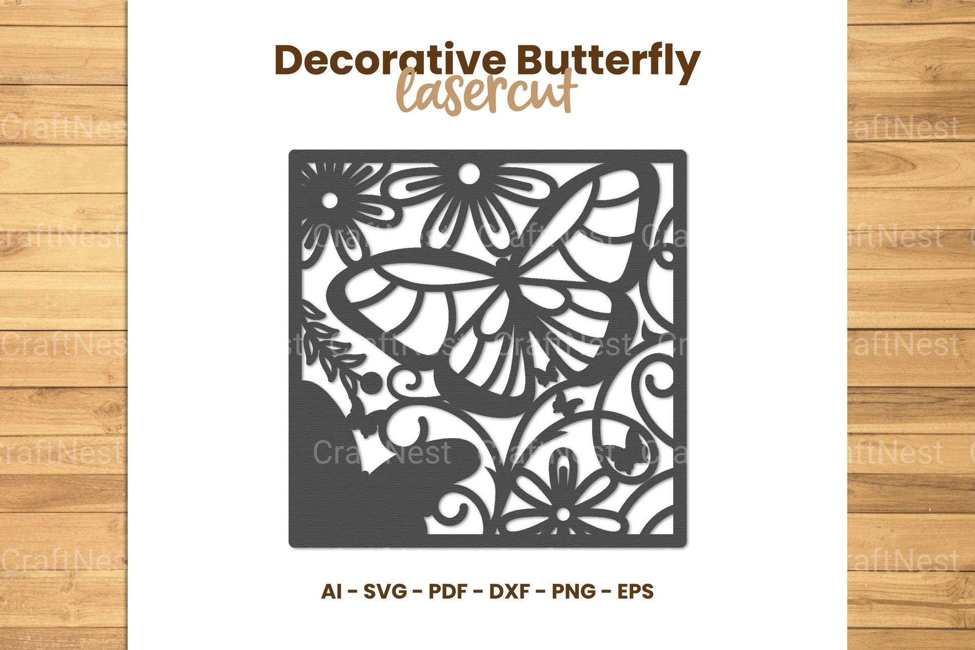 Decorative Butterfly Lasercut SVG Bundle - CraftNest - Digital Crafting and Art