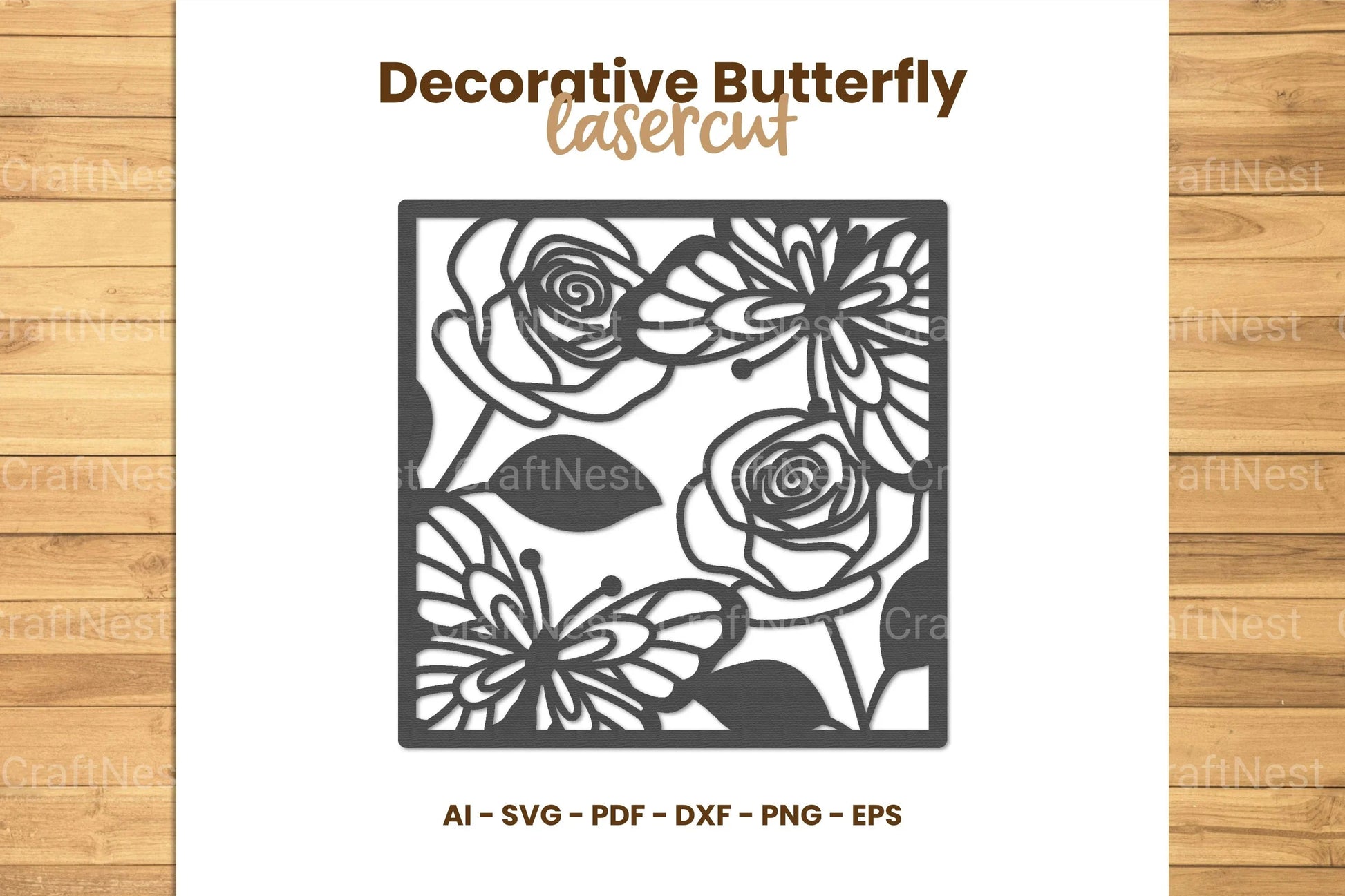 Decorative Butterfly Lasercut SVG Bundle - CraftNest - Digital Crafting and Art