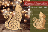 Decorative Cat Lasercut Decoration Clipart Bundle