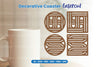 Decorative Coaster Lasercut SVG Bundle
