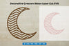 Decorative Crescent Moon Laser Cut SVG Bundle