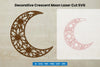 Decorative Crescent Moon Laser Cut SVG Bundle