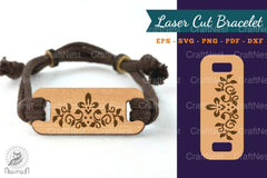 Decorative Floral Lasercut Bracelet Clipart Bundle - CraftNest - Digital Crafting and Art