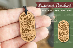 Decorative Floral Lasercut Pendant Clipart Bundle - CraftNest - Digital Crafting and Art
