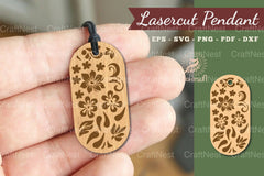 Decorative Floral Lasercut Pendant Clipart Bundle - CraftNest - Digital Crafting and Art